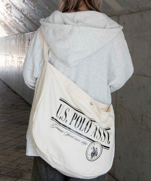 U.S. POLO ASSN.（ユーエスポロアッスン）の「∴WEGO/U.S. POLO ASSN.別注キャンバスBIGショルダーバッグ（ショルダーバッグ・レディース・その他1/その他2・FREE）」の6枚目の写真