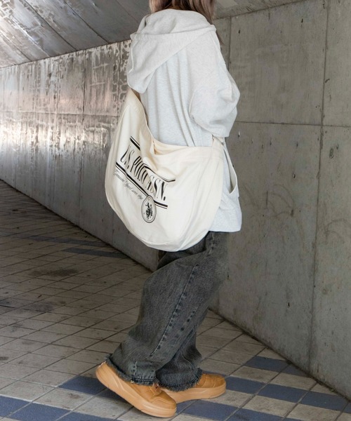 U.S. POLO ASSN.（ユーエスポロアッスン）の「∴WEGO/U.S. POLO ASSN.別注キャンバスBIGショルダーバッグ（ショルダーバッグ・レディース・その他1/その他2・FREE）」の7枚目の写真