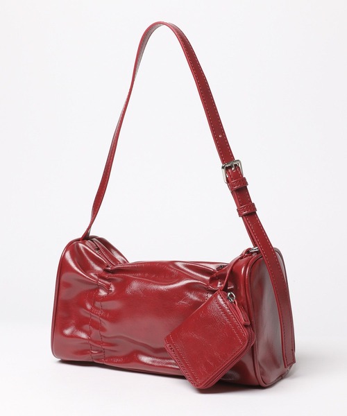 FOREVER 21（フォーエバー トゥエンティーワン）の「【2024FW】ポーチ付きギャザーバッグ（ショルダーバッグ・レディース・ブラック/ブラウン/レッド・FREE）」の11枚目の写真