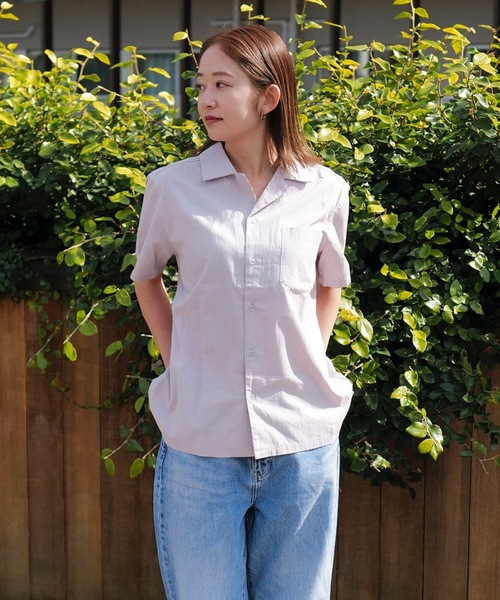 BANKS(バンクス)の「SS SHIRT/BANKS JOURNAL/バンクスジャーナル 無地半袖Tシャツ(シャツ/ブラウス・メンズ・ライトグレー/グリーン系その他/ダークブラック・X-LARGE/LARGE/MEDIUM)」の8枚目の写真