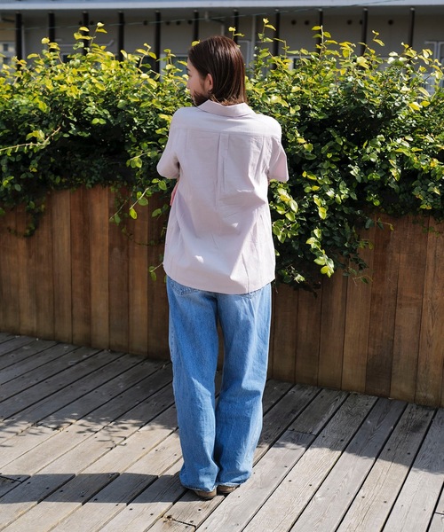 BANKS(バンクス)の「SS SHIRT/BANKS JOURNAL/バンクスジャーナル 無地半袖Tシャツ(シャツ/ブラウス・メンズ・ライトグレー/グリーン系その他/ダークブラック・X-LARGE/LARGE/MEDIUM)」の6枚目の写真