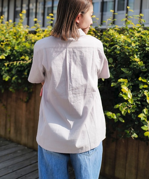 BANKS(バンクス)の「SS SHIRT/BANKS JOURNAL/バンクスジャーナル 無地半袖Tシャツ(シャツ/ブラウス・メンズ・ライトグレー/グリーン系その他/ダークブラック・X-LARGE/LARGE/MEDIUM)」の9枚目の写真
