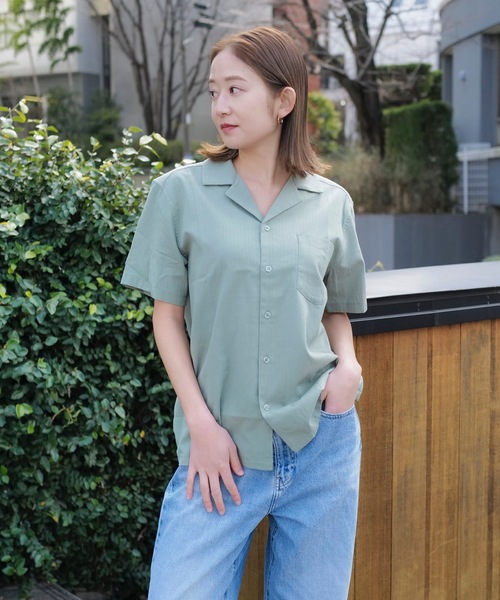 BANKS(バンクス)の「SS SHIRT/BANKS JOURNAL/バンクスジャーナル 無地半袖Tシャツ(シャツ/ブラウス・メンズ・ライトグレー/グリーン系その他/ダークブラック・X-LARGE/LARGE/MEDIUM)」の14枚目の写真