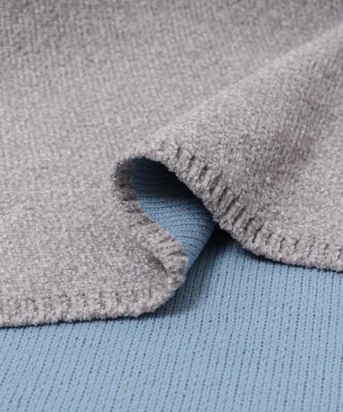 ITEMS URBANRESEARCH（アイテムズ アーバンリサーチ）の「ダブルフェイスモールニット（ニット/セーター・レディース・ライトグレー/ブラウン/アイボリー・FREE）」の12枚目の写真