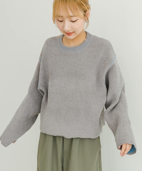 セール】ダブルフェイスモールニット（ニット/セーター）｜ITEMS