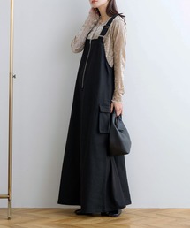 新品 Mal.【40】rerereさん ジャンパースカート ブラック おしゃれ 新品 Mal.【40】rerereさん ジャンパースカート ブラック おしゃれ