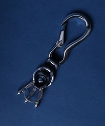 ANPAS(ApX)MADE IN JAPAN Real Leather Metal Carabiner Key Ring/{ Ȗ؃U[ L[z_[ L[P[X Jri Y fB[X ^(L[P[X/L[ANZT[)