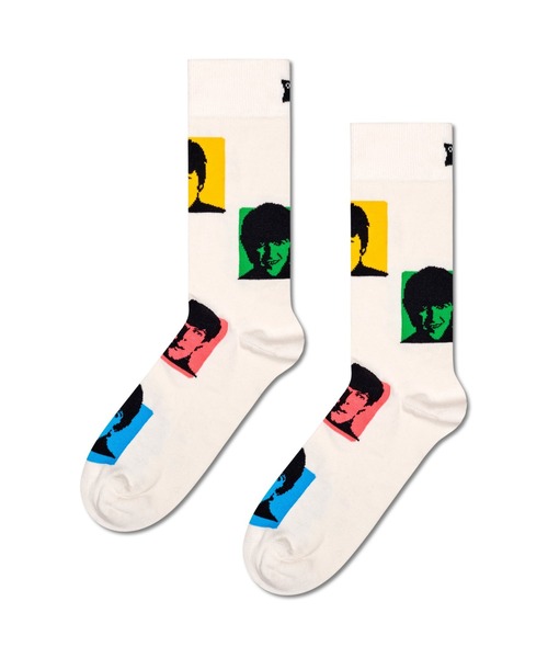 Happy Socks（ハッピーソックス）の「【HAPPY SOCKS】Beatles Limited sock（ソックス/靴下・メンズ・ブルー系その他/ブラック系その他/レッド/ネイビー系/ブラック系その他2/ホワイト/ブルー/ブラック/ネイビー・SMALL/MEDIUM）」の3枚目の写真