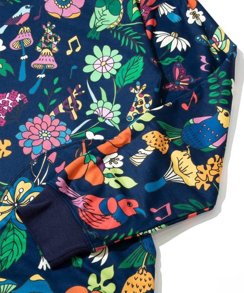 go slow caravan（ゴースローキャラバン）の「寝るまで気持ちいい総柄スムースプルオーバー（スウェット・メンズ・ネイビー/ブラック・MEDIUM/SMALL/LARGE/X-LARGE）」の19枚目の写真