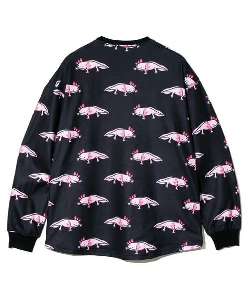 go slow caravan（ゴースローキャラバン）の「寝るまで気持ちいい総柄スムースプルオーバー（スウェット・メンズ・ネイビー/ブラック・MEDIUM/SMALL/LARGE/X-LARGE）」の10枚目の写真