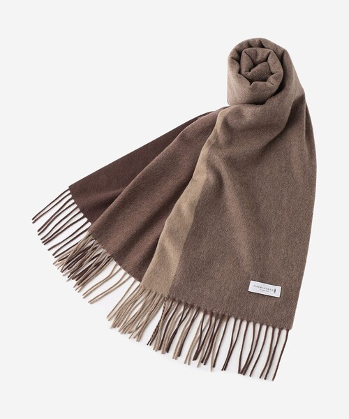 MACKINTOSH LONDON（マッキントッシュ ロンドン）の「カラーパネルマフラー（マフラー・メンズ・チャコールグレー/ブルー/ベージュ系その他・FREE）」の4枚目の写真