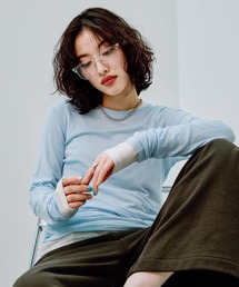 LEPSIM | テンセル混長袖クルーロンT　140532(Tシャツ/カットソー)