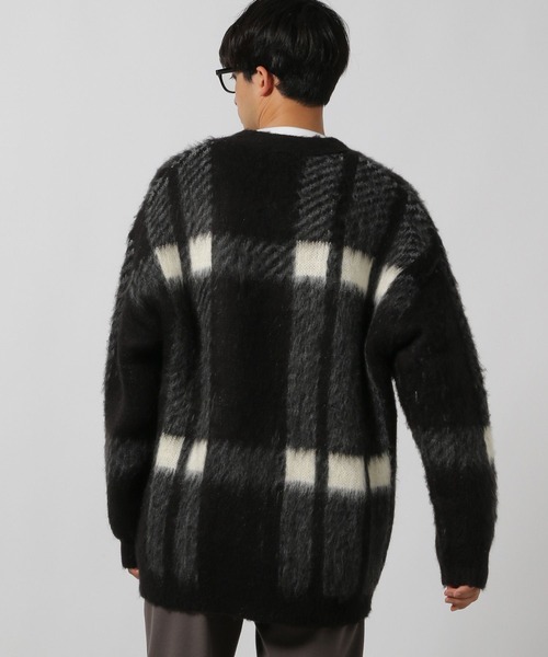 LAKOLE（ラコレ）の「シャギーチェックアソートカーデ / 137881（カーディガン/ボレロ・メンズ・ブラック/オレンジ/ベージュ・LARGE/MEDIUM）」の6枚目の写真