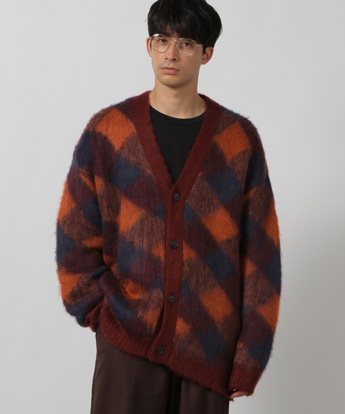 LAKOLE(ラコレ)の「シャギーチェックアソートカーデ / 137881(カーディガン/ボレロ・メンズ・ブラック/オレンジ/ベージュ・LARGE/MEDIUM)」の10枚目の写真