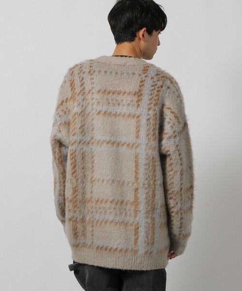 LAKOLE（ラコレ）の「シャギーチェックアソートカーデ / 137881（カーディガン/ボレロ・メンズ・ブラック/オレンジ/ベージュ・LARGE/MEDIUM）」の8枚目の写真