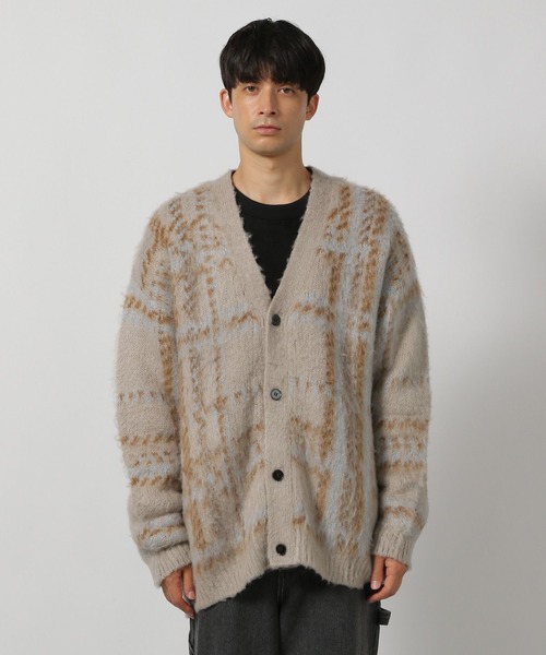 LAKOLE(ラコレ)の「シャギーチェックアソートカーデ / 137881(カーディガン/ボレロ・メンズ・ブラック/オレンジ/ベージュ・LARGE/MEDIUM)」の12枚目の写真