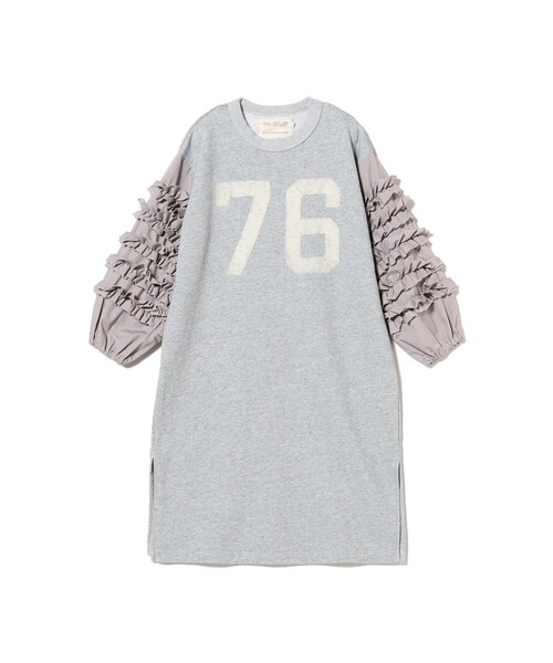 GO TO HOLLYWOOD（ゴートゥーハリウッド）の「GO TO HOLLYWOOD / 袖フリル ワンピース 2024FW（100～150cm）（ワンピース・キッズ・ネイビー/ライトグレー・SMALL/MEDIUM/LARGE）」の3枚目の写真