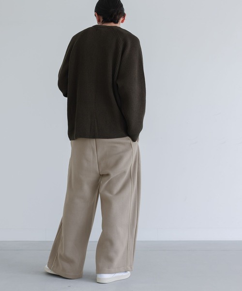 n'OrLABEL（ノアールレーベル）の「【SETUP対応】『裏起毛パイピングパンツ』（その他パンツ・メンズ・グレイッシュベージュ/ブラック・M/L）」の7枚目の写真