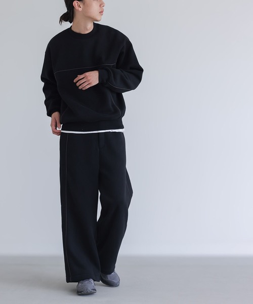 n'OrLABEL（ノアールレーベル）の「【SETUP対応】『裏起毛パイピングパンツ』（その他パンツ・メンズ・グレイッシュベージュ/ブラック・M/L）」の14枚目の写真