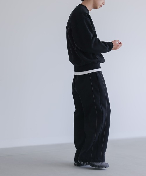 n'OrLABEL（ノアールレーベル）の「【SETUP対応】『裏起毛パイピングパンツ』（その他パンツ・メンズ・グレイッシュベージュ/ブラック・M/L）」の15枚目の写真