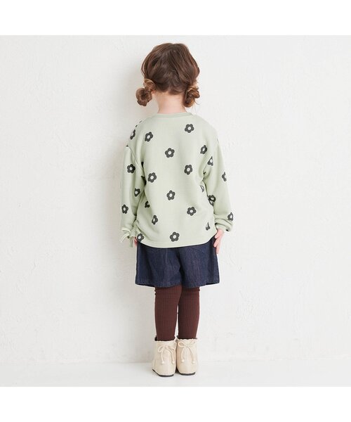 apres les cours（アプレレクール）の「【WEB限定】ドロストトレーナー（スウェット・キッズ・アイボリー/グレー/レッド/グリーン/ブラック/ピンク・100/110/120/130/140/80/90）」の13枚目の写真