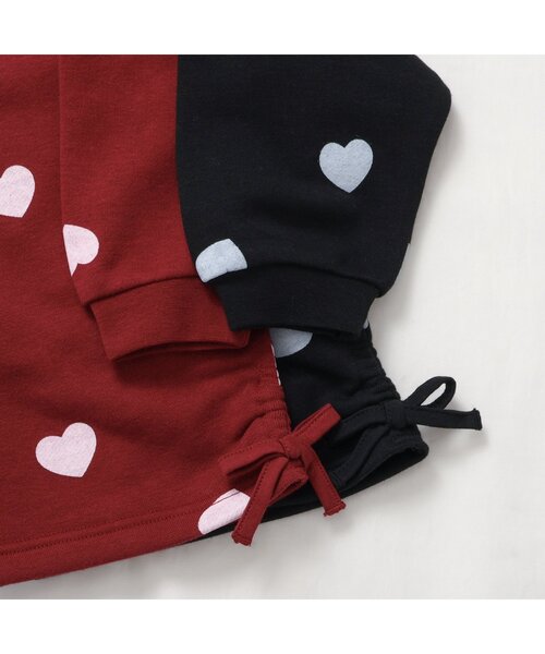 apres les cours（アプレレクール）の「【WEB限定】ドロストトレーナー（スウェット・キッズ・アイボリー/グレー/レッド/グリーン/ブラック/ピンク・100/110/120/130/140/80/90）」の15枚目の写真