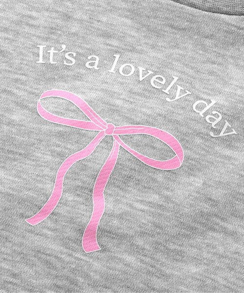 apres les cours（アプレレクール）の「【WEB限定】ドロストトレーナー（スウェット・キッズ・アイボリー/グレー/レッド/グリーン/ブラック/ピンク・100/110/120/130/140/80/90）」の22枚目の写真