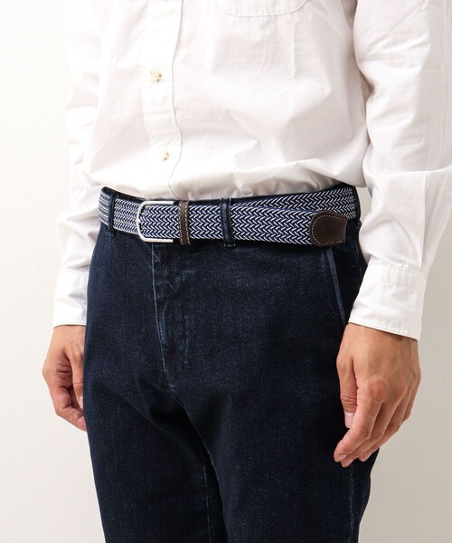 NOLLEY’S（ノーリーズ）の「【SWOLE PANDA/スウォール パンダ】RECYCLED WOVEN BELT WEAVE（ベルト・メンズ・ブルー系その他6・FREE）」の5枚目の写真