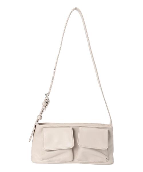 ehka sopo（エヘカソポ）の「ダブルポケットバッグ（ハンドバッグ・レディース・ベージュ/ブラック/シルバー・F）」の11枚目の写真