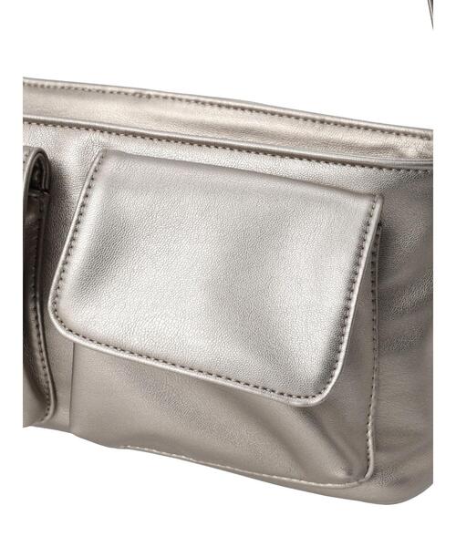 ehka sopo（エヘカソポ）の「ダブルポケットバッグ（ハンドバッグ・レディース・ベージュ/ブラック/シルバー・F）」の17枚目の写真