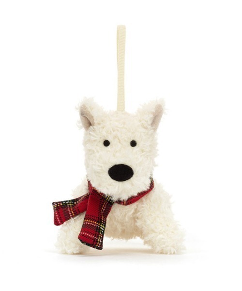ぬいぐるみ  Munro Scottie Dog Decoration BIRTHDAY BAR（バースデイバー）の「【Jellycat】Munro Scottie Dog