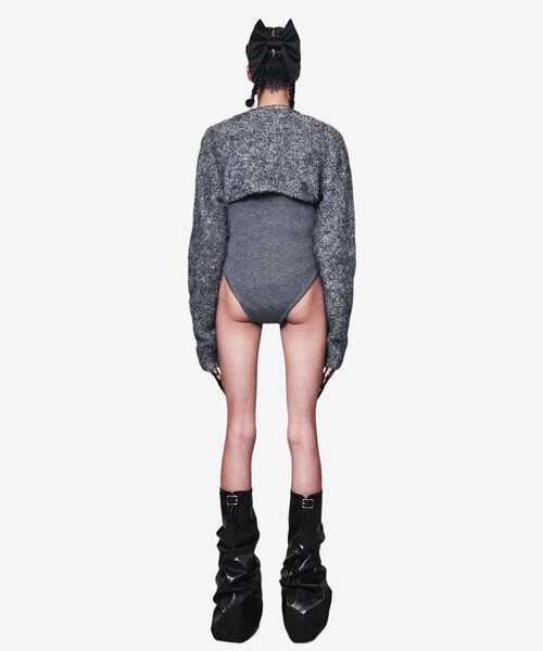 STUDIOUS(ステュディオス)の「【POOLDE/プールデ】Limpet Body Suits/カーディガン/ボディースーツ/セットアイテム(カーディガン/ボレロ・レディース・グレー・FREE)」の6枚目の写真