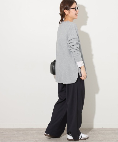 JOURNAL STANDARD relume（ジャーナルスタンダード　レリューム）の「《追加5》TCワッフルオーバーサイズロングスリーブTシャツ（Tシャツ/カットソー・レディース・ストーン/ホワイト/ライトグレー・FREE）」の6枚目の写真