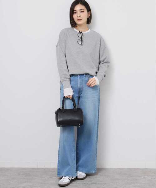 JOURNAL STANDARD relume（ジャーナルスタンダード　レリューム）の「《追加5》TCワッフルオーバーサイズロングスリーブTシャツ（Tシャツ/カットソー・レディース・ストーン/ホワイト/ライトグレー・FREE）」の10枚目の写真