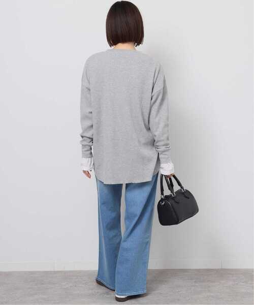 JOURNAL STANDARD relume（ジャーナルスタンダード　レリューム）の「《追加5》TCワッフルオーバーサイズロングスリーブTシャツ（Tシャツ/カットソー・レディース・ストーン/ホワイト/ライトグレー・FREE）」の12枚目の写真