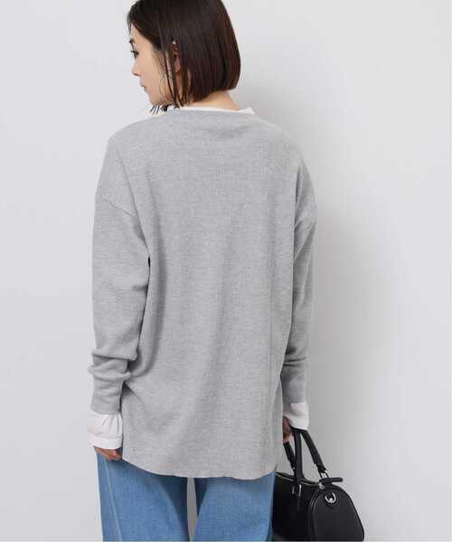 JOURNAL STANDARD relume（ジャーナルスタンダード　レリューム）の「《追加5》TCワッフルオーバーサイズロングスリーブTシャツ（Tシャツ/カットソー・レディース・ストーン/ホワイト/ライトグレー・FREE）」の16枚目の写真