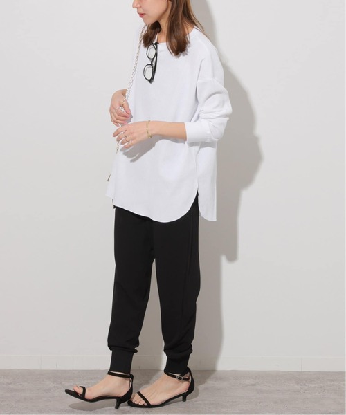JOURNAL STANDARD relume（ジャーナルスタンダード　レリューム）の「《追加5》TCワッフルオーバーサイズロングスリーブTシャツ（Tシャツ/カットソー・レディース・ストーン/ホワイト/ライトグレー・FREE）」の18枚目の写真
