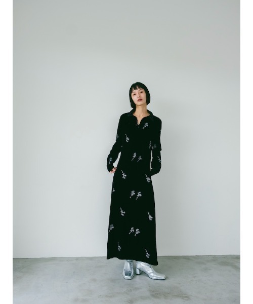 sahara（サハラ）の「2way Velvet Embroidery Dress（ワンピース
