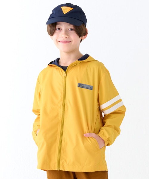KRIFF MAYER Kid's Collection(クリフメイヤーキッズコレクション)の「【撥水・防汚】バッグタブルジャケット(ナイロンジャケット・キッズ・ネイビー/ブルーグリーン/イエロー/ブラック・160/150/140/130/120/170)」の4枚目の写真