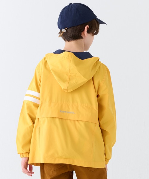 KRIFF MAYER Kid's Collection(クリフメイヤーキッズコレクション)の「【撥水・防汚】バッグタブルジャケット(ナイロンジャケット・キッズ・ネイビー/ブルーグリーン/イエロー/ブラック・160/150/140/130/120/170)」の11枚目の写真