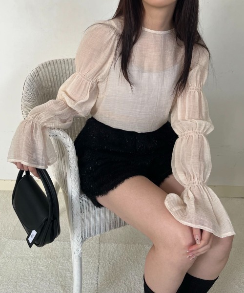 ブラウス シャツ MAMLUK SLEEVE BLOUSE/マムルークスリーブブラウス レディース MAMLUK SLEEVE BLOUSE/マムルークスリーブブラウス（シャツ