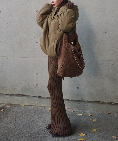 LAULEN(ローレン)の「oversized hooded light outerwear mod coat /オーバーサイズ フード付き モッズコート(モッズコート・レディース・ベージュ/ブラウン/アイボリー/ブラック・FREE)」の7枚目の写真