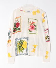 Desigual | ポストカードデザインセーター(ニット/セーター)