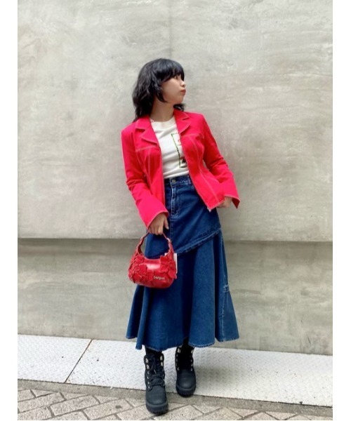 Desigual(デシグアル)の「フラワーポストカード プリントニット ガーリー(ニット/セーター・レディース・ホワイト/ブルー・XS/S/M/L/XL)」の1枚目の写真