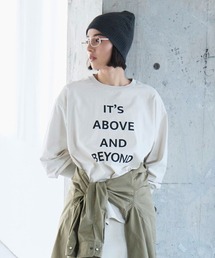 BAYFLOW | [ゆるっと着られるオーバーサイズ]ピグメントロゴロングスリーブT(Tシャツ/カットソー)