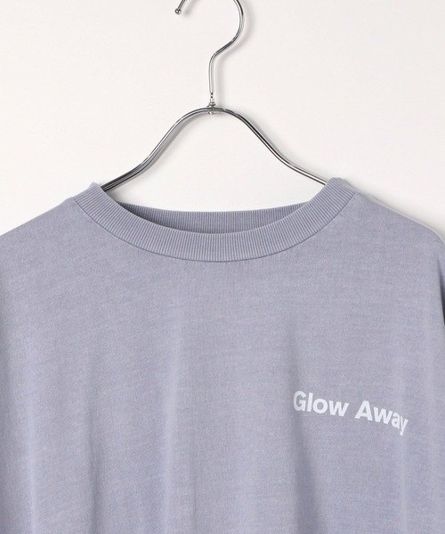 BAYFLOW（ベイフロー）の「[ゆるっと着られるオーバーサイズ]ピグメントロゴロングスリーブT（Tシャツ/カットソー・レディース・チャコール/ピンク/アイボリー/ブルー・SMALL/MEDIUM）」の21枚目の写真