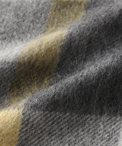 JOURNAL STANDARD relume（ジャーナルスタンダード　レリューム）の「Cashmere チェック マフラー（マフラー・メンズ・グリーン/レッド/グレー/ネイビー・FREE）」の5枚目の写真