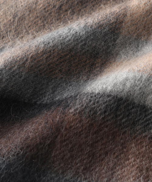 JOURNAL STANDARD relume（ジャーナルスタンダード　レリューム）の「Cashmere チェック マフラー（マフラー・メンズ・グリーン/レッド/グレー/ネイビー・FREE）」の7枚目の写真