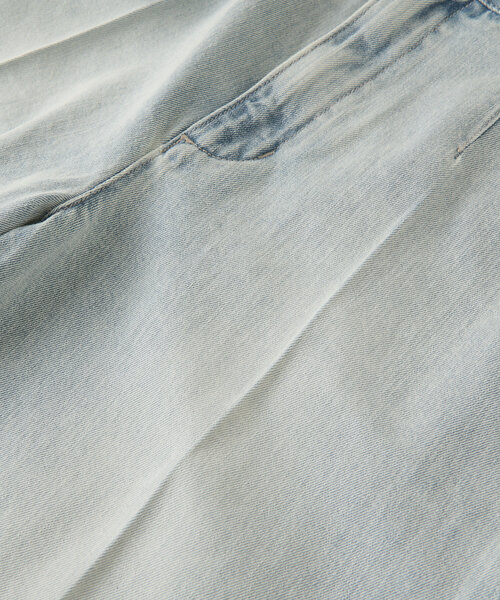 La boutique BonBon（ラブティックボンボン）の「【美脚見え】バックレースアップデニムワイドパンツ（デニムパンツ・レディース・サックスブルー/ブルー・38/36）」の21枚目の写真