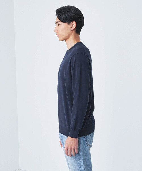 クリアコットン テンジク クルーネック ニット（ニット/セーター）｜green label relaxing（グリーンレーベルリラクシング）